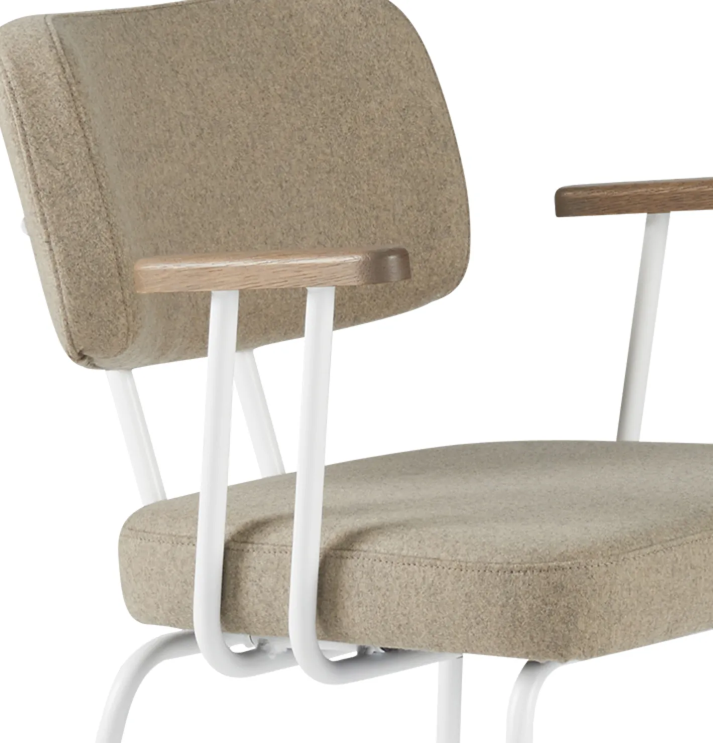 Outlet Eijerkamp Collectie Tom Onderstel Wit Armstoel Stone, Tabacco