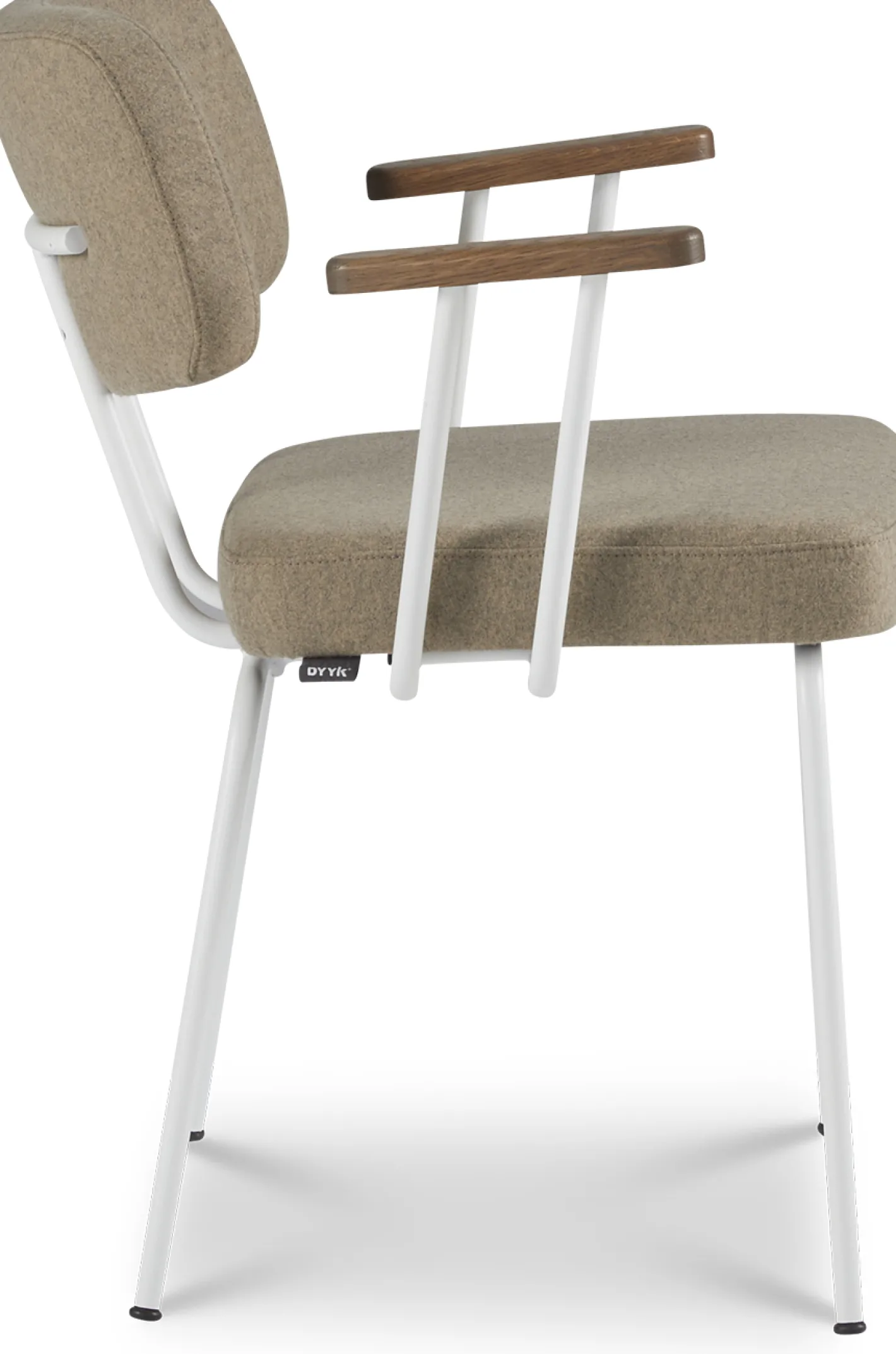 Outlet Eijerkamp Collectie Tom Onderstel Wit Armstoel Stone, Tabacco
