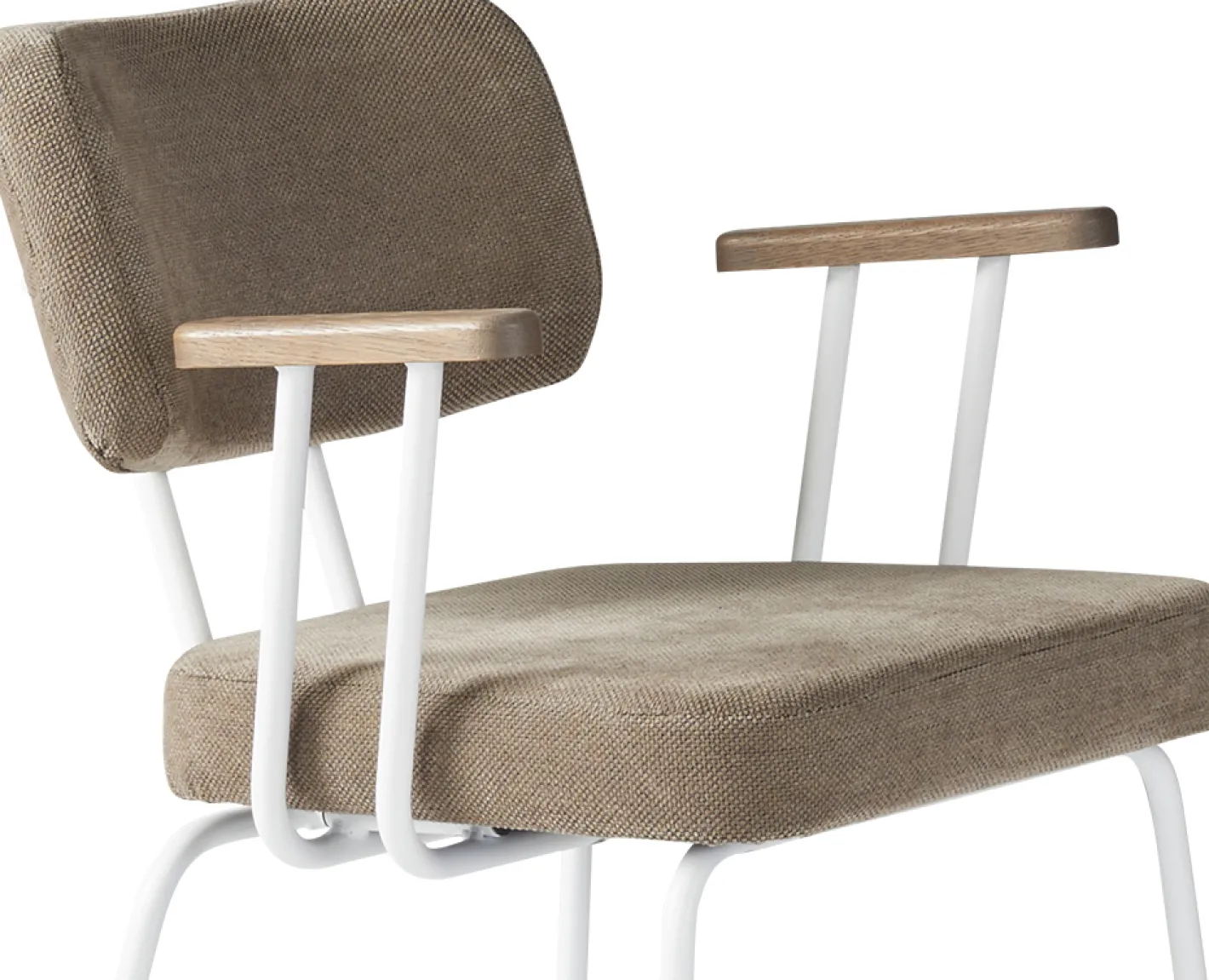 Clearance Eijerkamp Collectie Tom Onderstel Wit Armstoel Brown, Tabacco