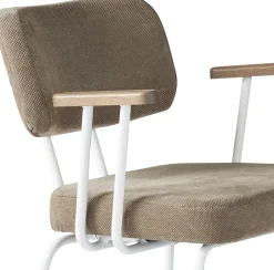 Clearance Eijerkamp Collectie Tom Onderstel Wit Armstoel Brown, Tabacco