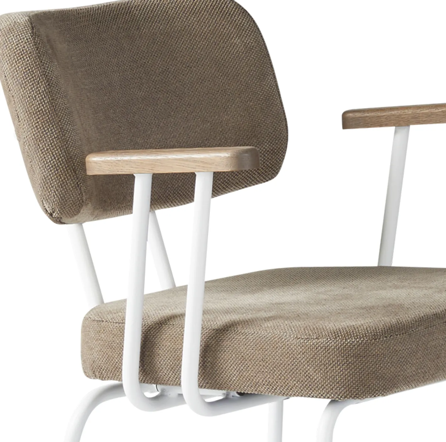 Clearance Eijerkamp Collectie Tom Onderstel Wit Armstoel Brown, Tabacco