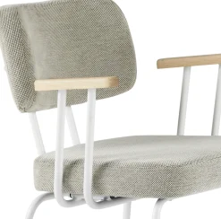 Clearance Eijerkamp Collectie Tom Onderstel Wit Armstoel Multigrey, Groove