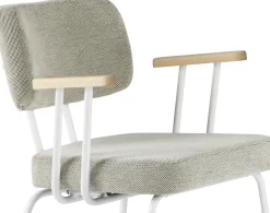 Clearance Eijerkamp Collectie Tom Onderstel Wit Armstoel Multigrey, Groove