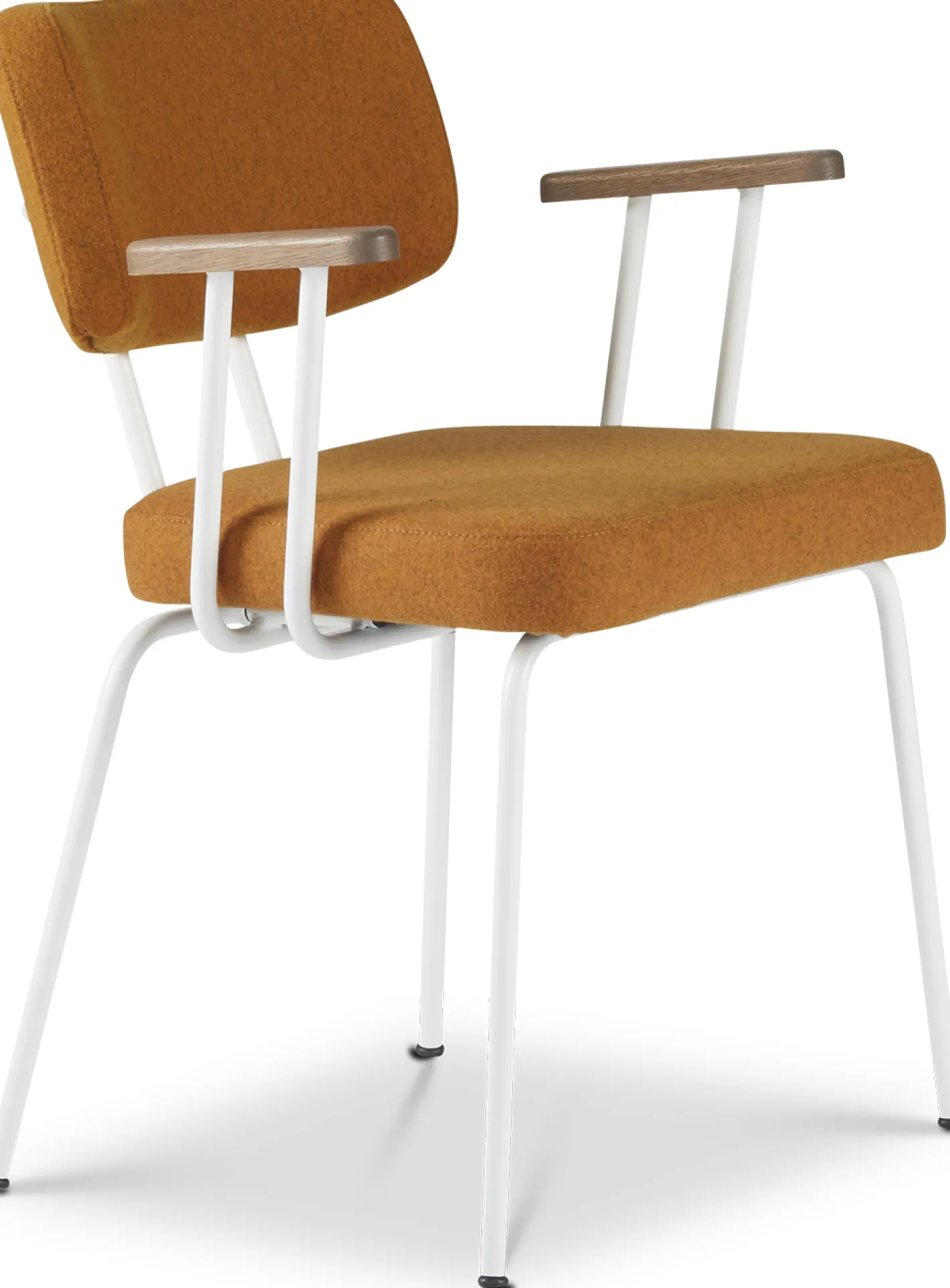 New Eijerkamp Collectie Tom Onderstel Wit Armstoel Marroc, Tabacco