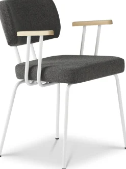 Best Eijerkamp Collectie Tom Onderstel Wit Armstoel Antracite, Groove