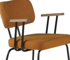 Best Eijerkamp Collectie Tom Onderstel Zwart Armstoel Marroc, Tabacco