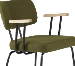 New Eijerkamp Collectie Tom Onderstel Zwart Armstoel Green, Groove