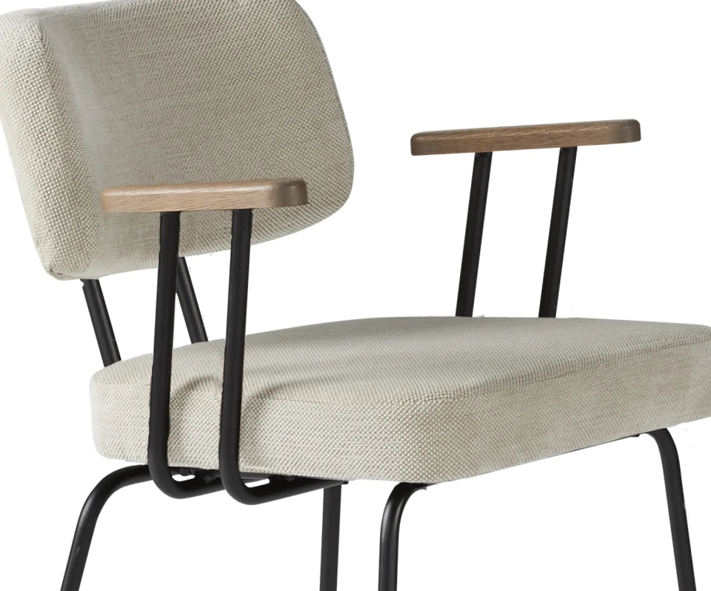Online Eijerkamp Collectie Tom Onderstel Zwart Armstoel Natural, Tabacco