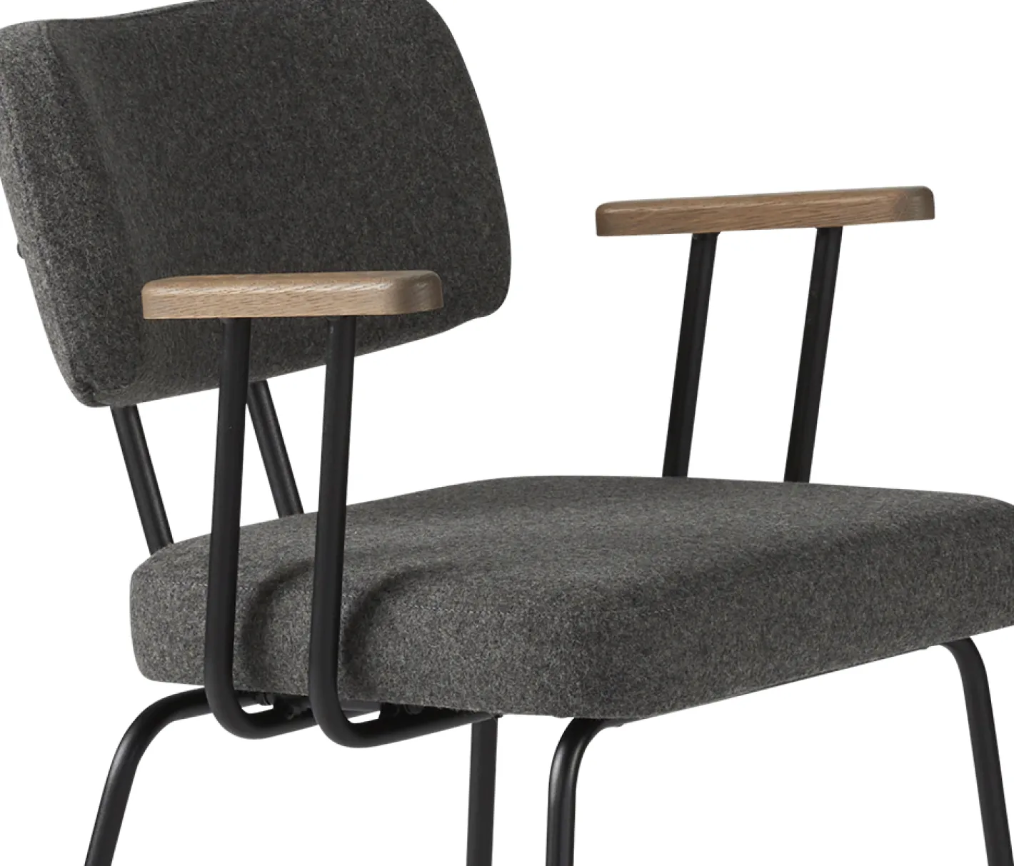 Clearance Eijerkamp Collectie Tom Onderstel Zwart Armstoel Antracite, Tabacco