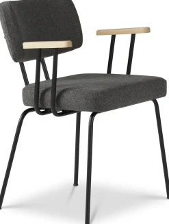 Clearance Eijerkamp Collectie Tom Onderstel Zwart Armstoel Antracite, Groove