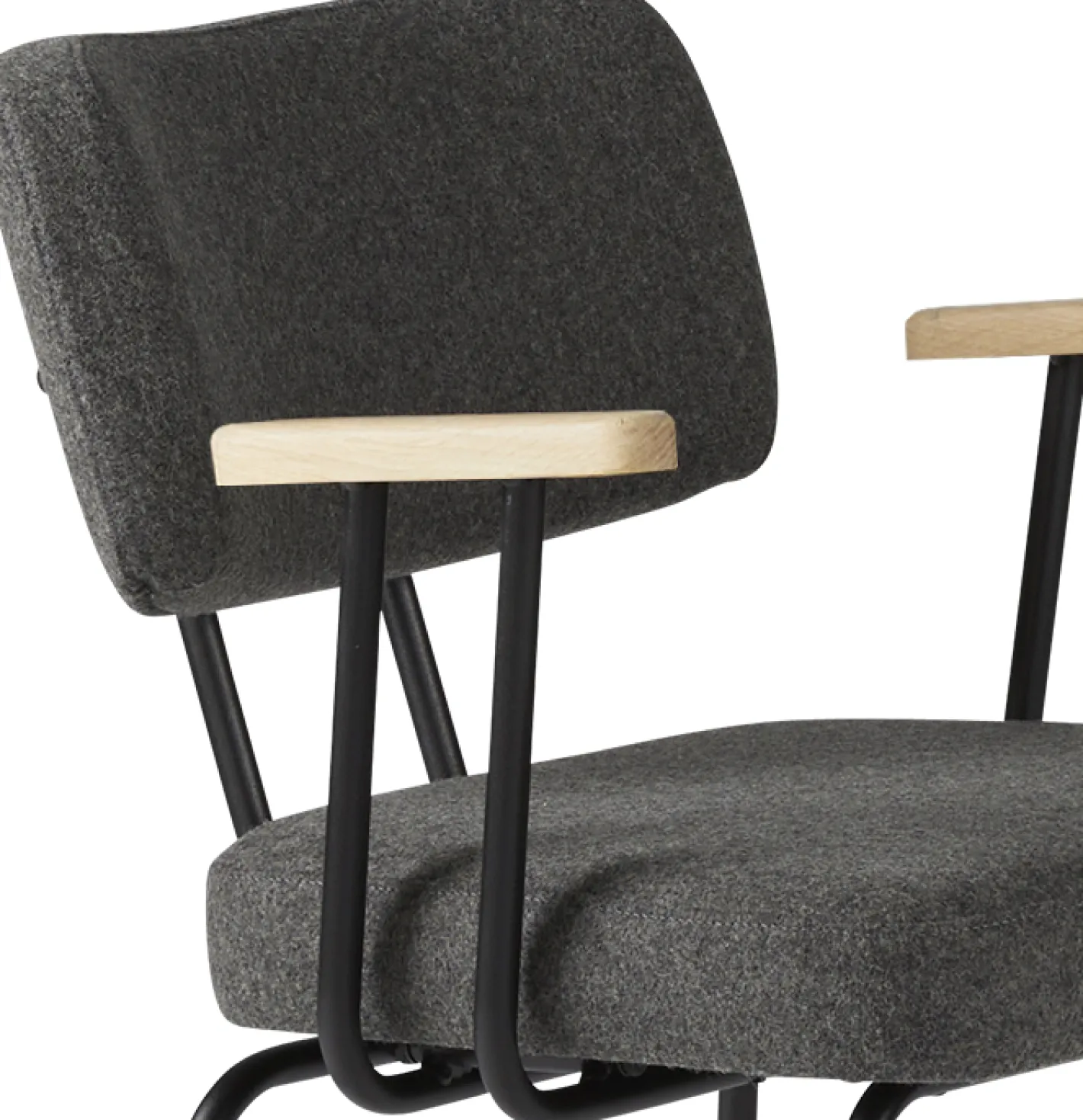 Clearance Eijerkamp Collectie Tom Onderstel Zwart Armstoel Antracite, Groove
