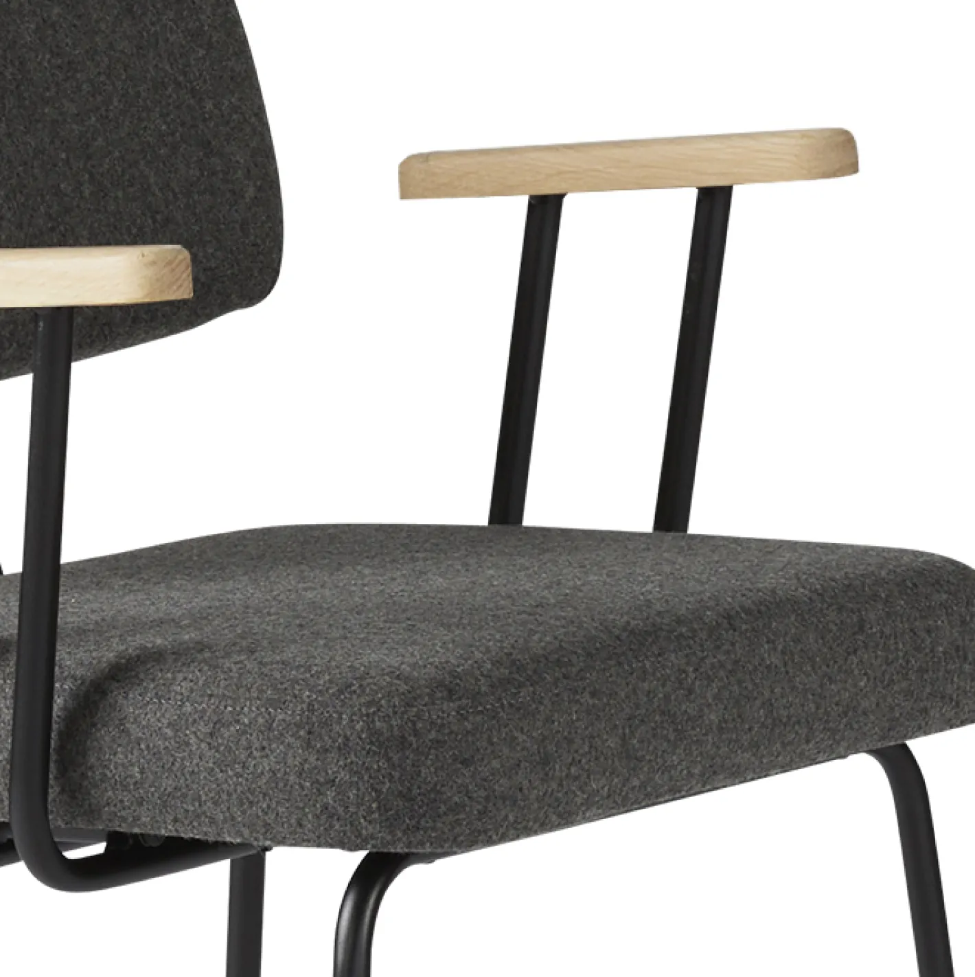 Clearance Eijerkamp Collectie Tom Onderstel Zwart Armstoel Antracite, Groove