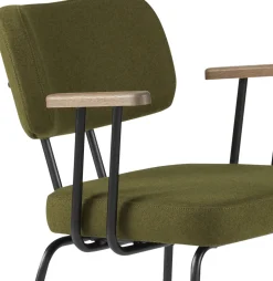Eijerkamp Collectie Tom Onderstel Zwart Armstoel Green, Tabacco
