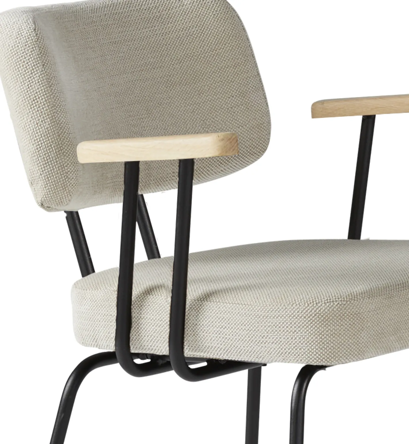 Clearance Eijerkamp Collectie Tom Onderstel Zwart Armstoel Natural, Groove