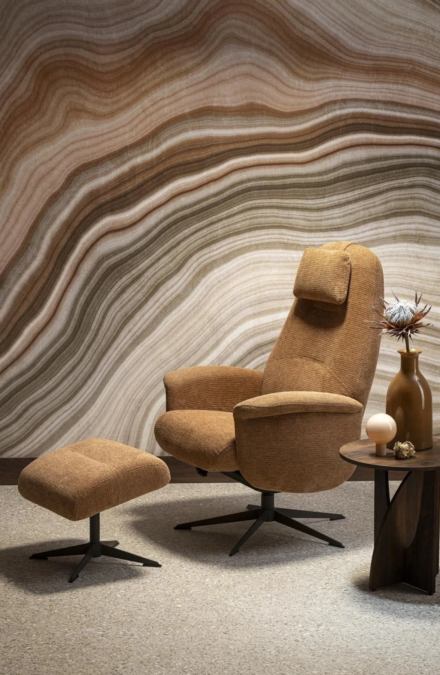 Hot XOOON Tonale Relaxfauteuil Koper