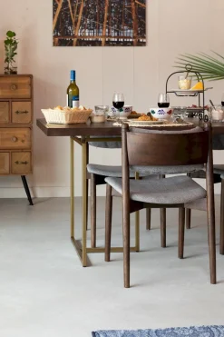 Sale Dutchbone Torrance Eetkamerstoel Brown, Beige