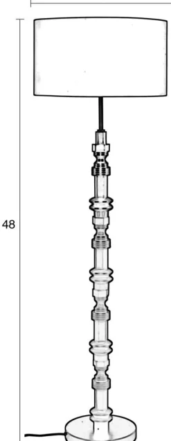 Zuiver Totem Vloerlamp Zwart