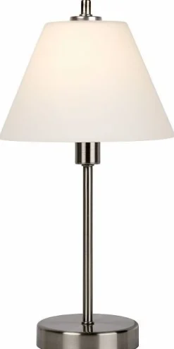 Outlet Lucide Touch Tafellamp Chroom, Wit