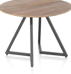 Hot Henders en Hazel Trapani Salontafel Smoked Mango Fineer
