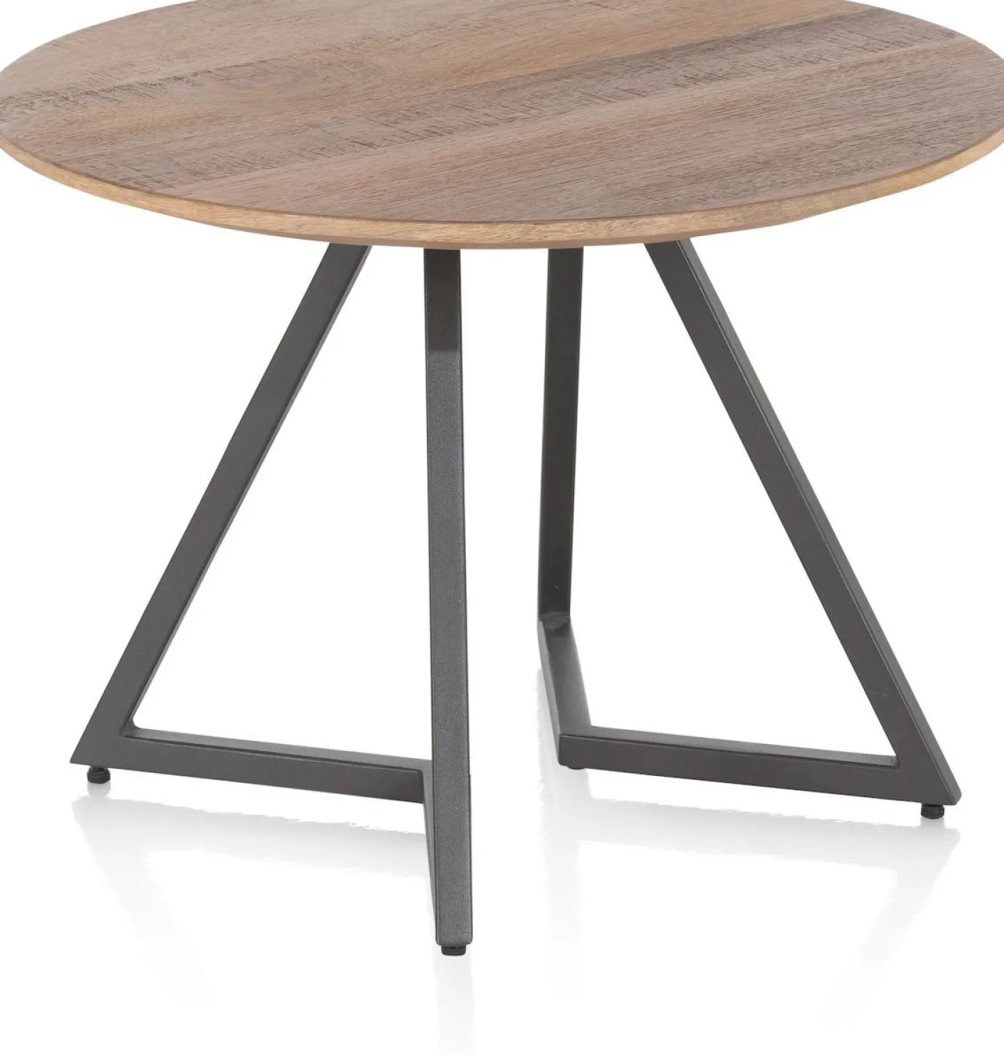 Hot Henders en Hazel Trapani Salontafel Smoked Mango Fineer