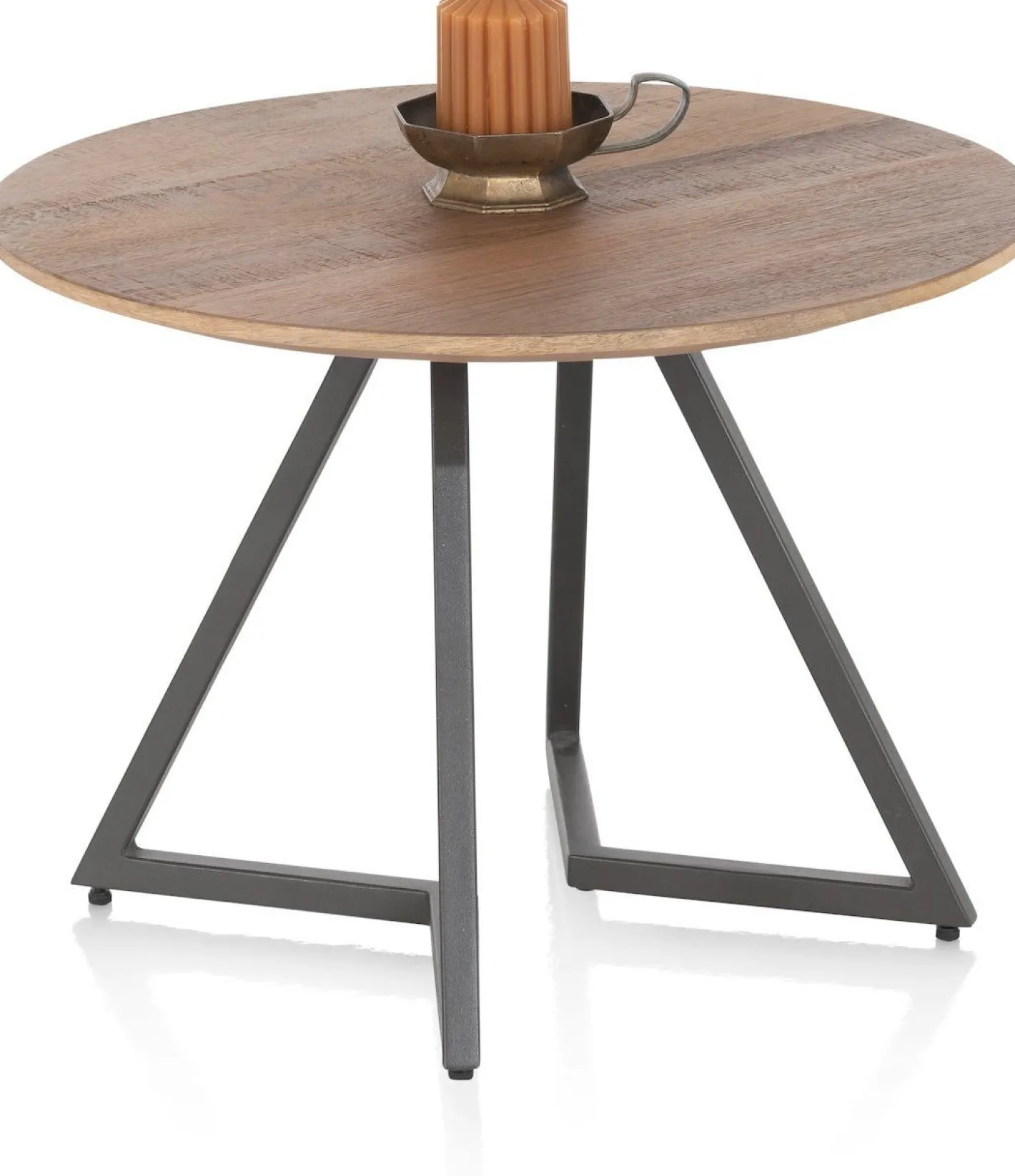 Hot Henders en Hazel Trapani Salontafel Smoked Mango Fineer