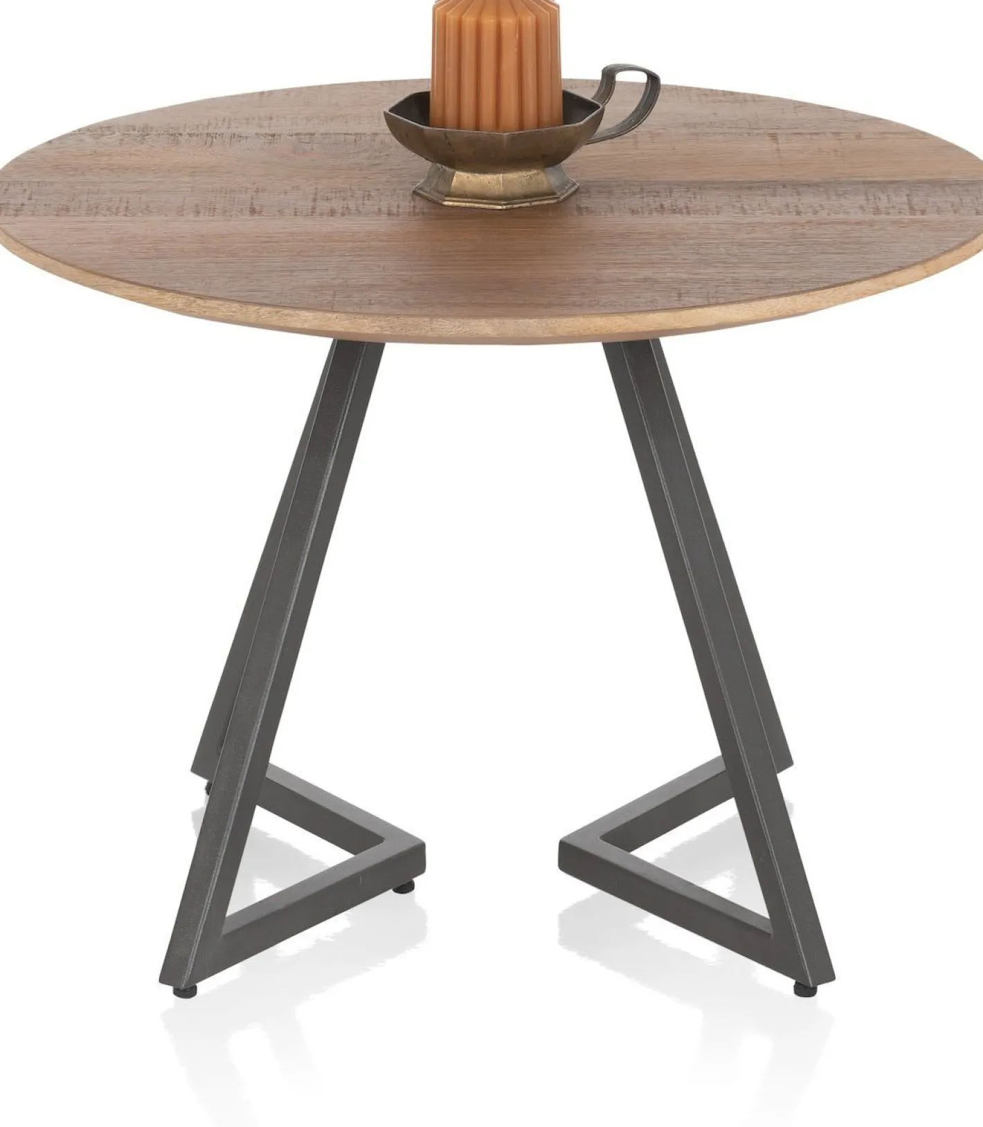 Hot Henders en Hazel Trapani Salontafel Smoked Mango Fineer
