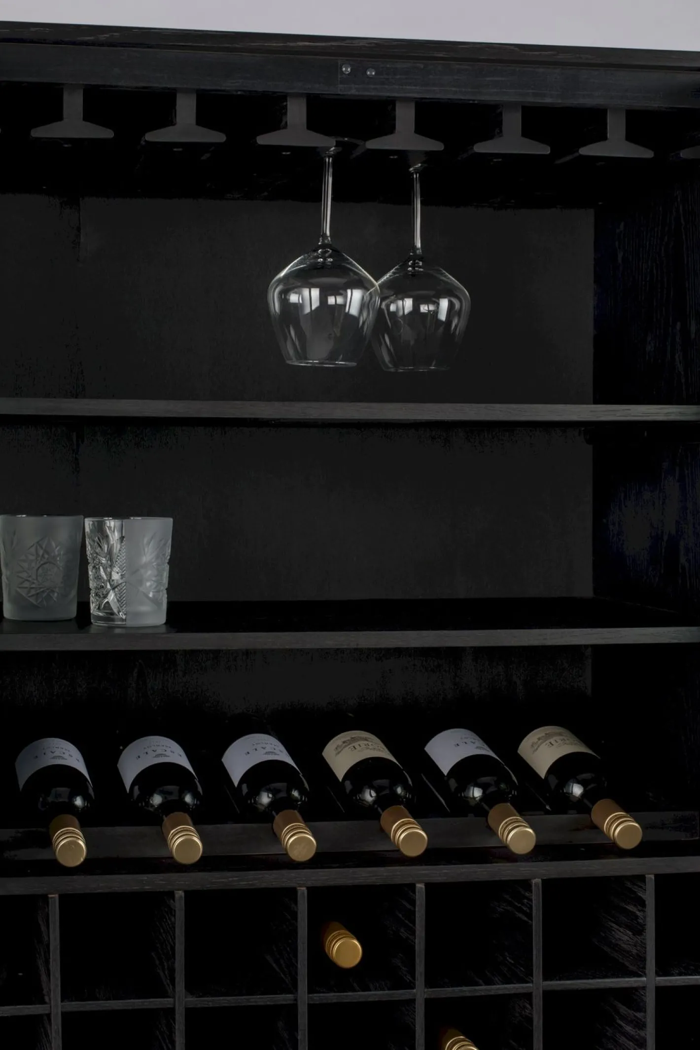 Online Zuiver Travis Wijnkast Black