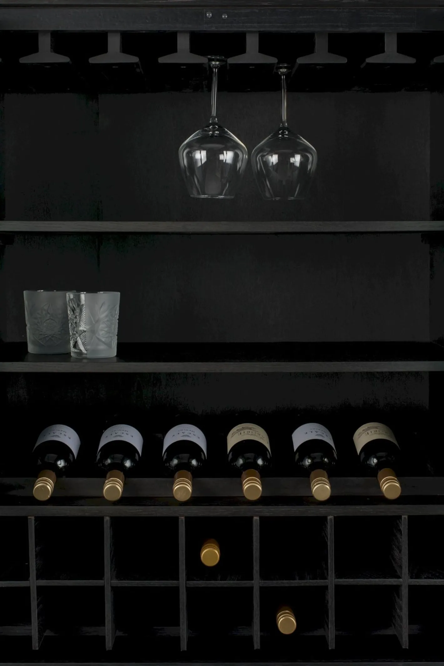 Online Zuiver Travis Wijnkast Black