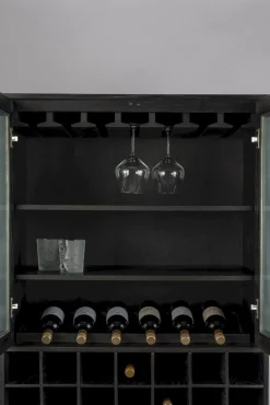 Online Zuiver Travis Wijnkast Black