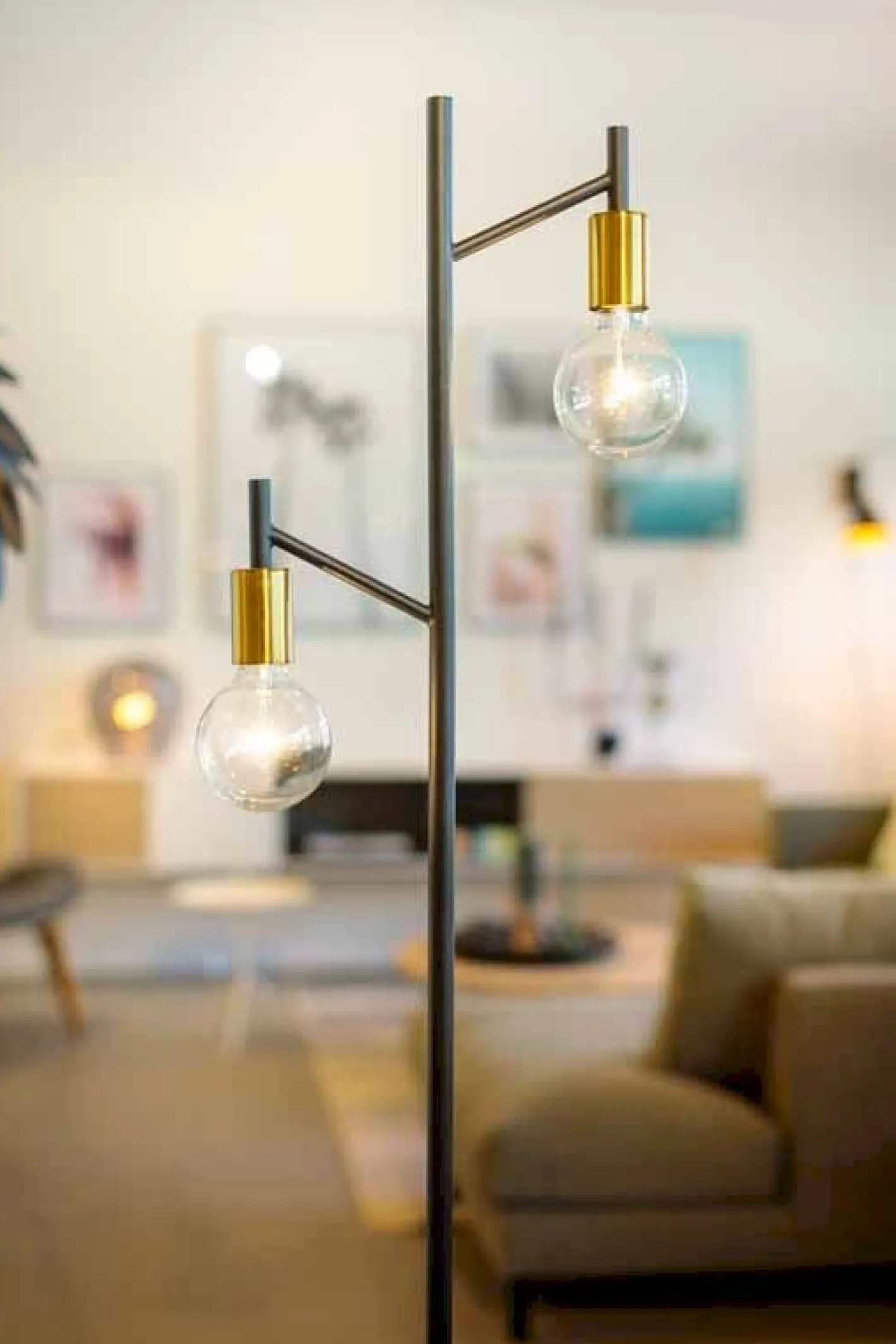 Outlet Eijerkamp Collectie Tree Vloerlamp Zwart, Koper