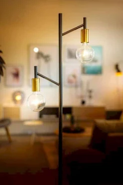 Outlet Eijerkamp Collectie Tree Vloerlamp Zwart, Koper
