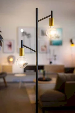 Outlet Eijerkamp Collectie Tree Vloerlamp Zwart, Koper