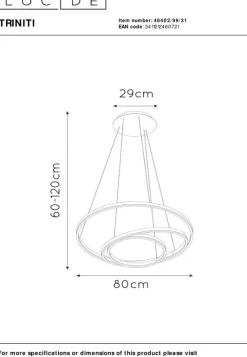Discount Lucide Triniti Hanglamp Wit