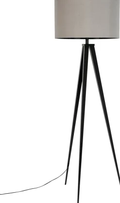 Outlet Zuiver Tripod Vloerlamp BLACK, GREY