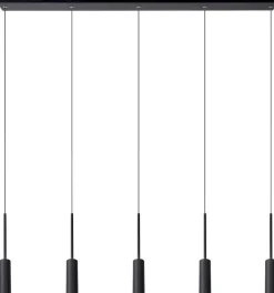 Clearance Lucide Tubule Hanglamp Zwart