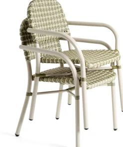 New Kave Home Tuccia Tuinstoel Beige, Groen