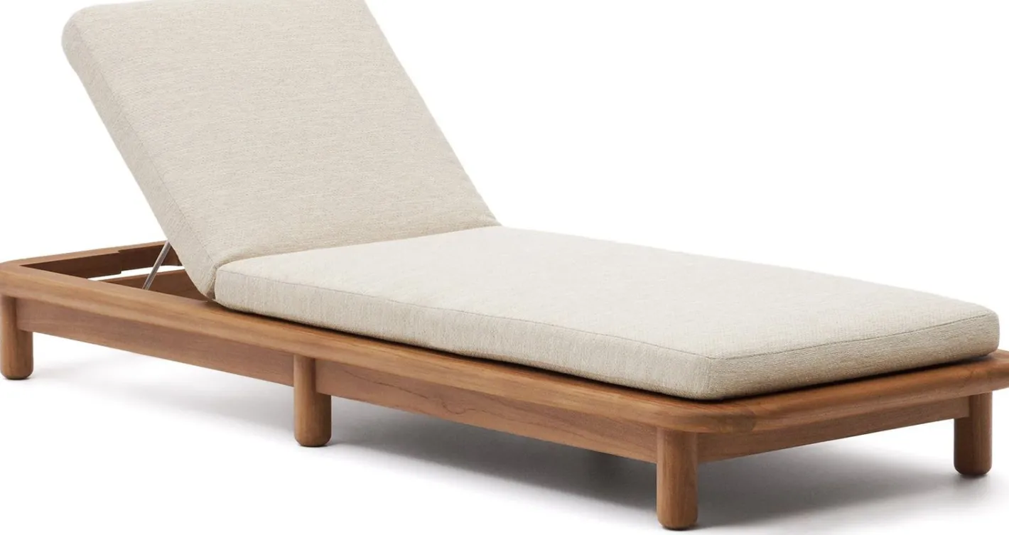 Sale Kave Home Turqueta Outdoor Ligstoel Bruin, Beige