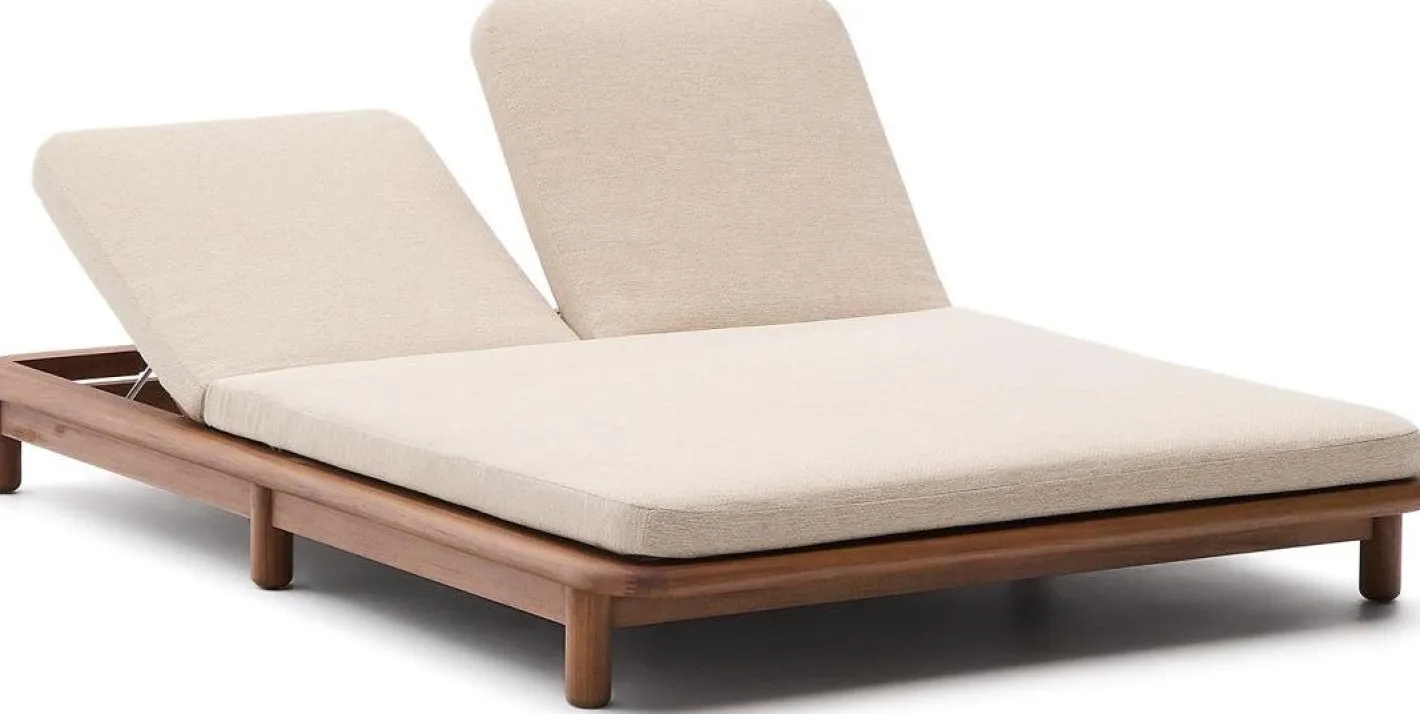 Best Kave Home Turqueta 2-persoons Ligstoel Bruin, Beige