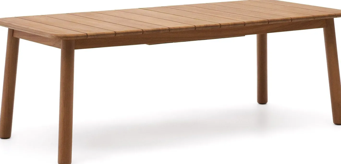 Kave Home Turqueta Uitschuifbare Tuintafel Naturel