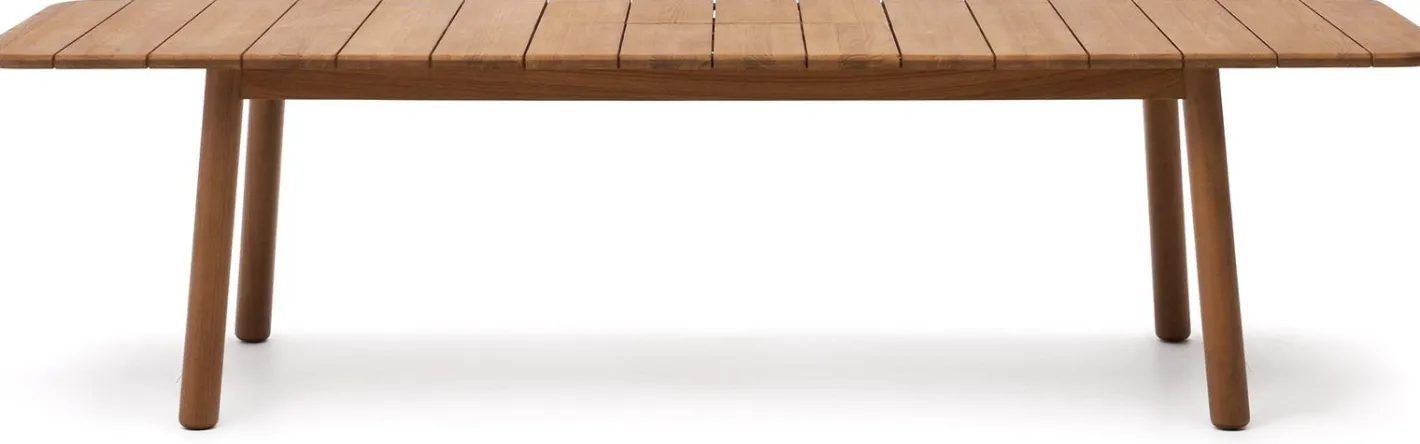 Kave Home Turqueta Uitschuifbare Tuintafel Naturel