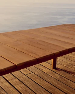 Kave Home Turqueta Uitschuifbare Tuintafel Naturel