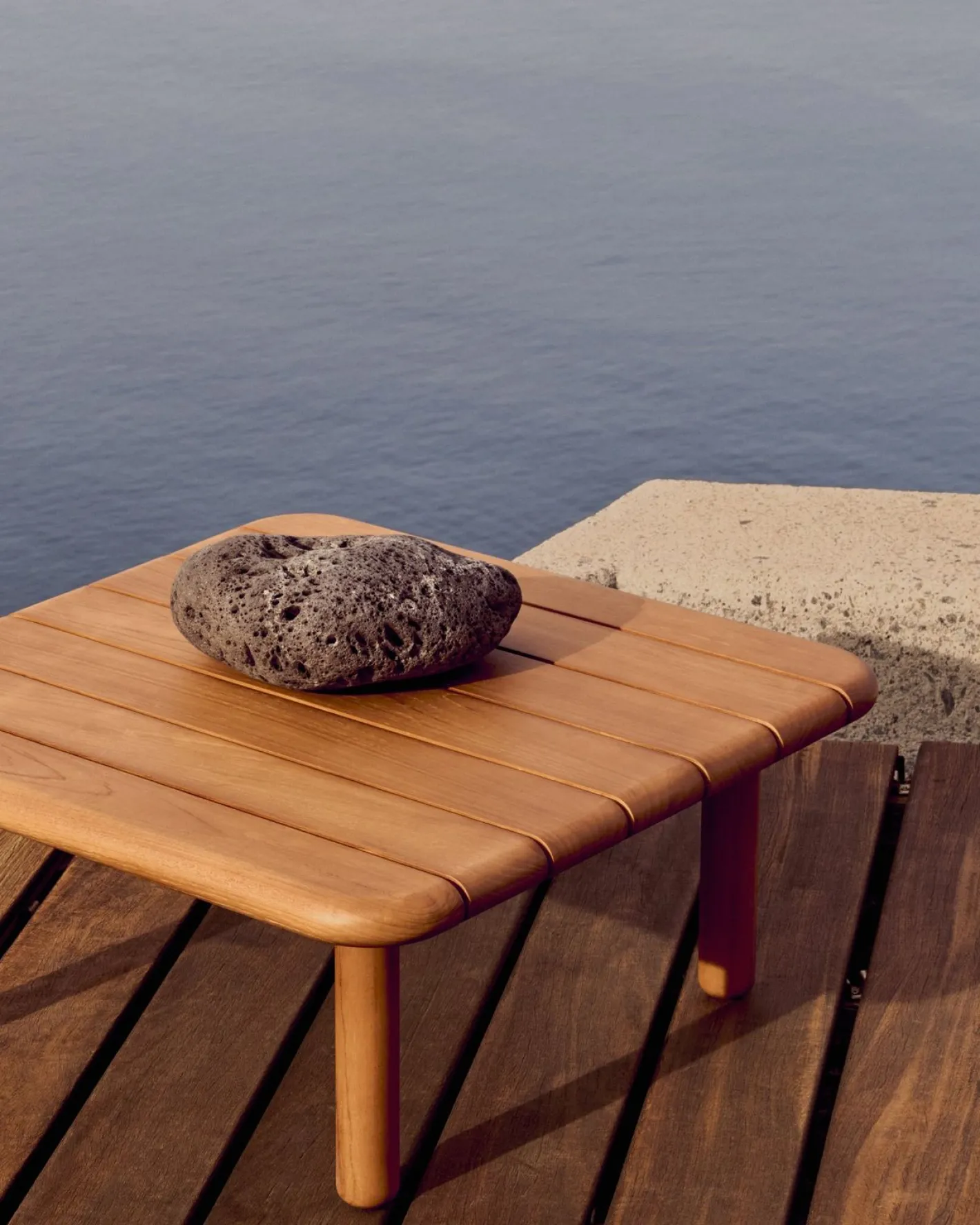 New Kave Home Turqueta Vierkante Salontafel Naturel