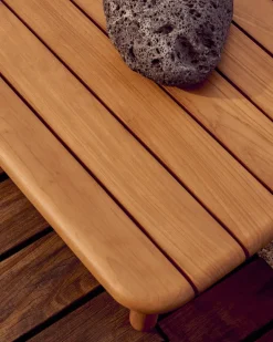 New Kave Home Turqueta Vierkante Salontafel Naturel