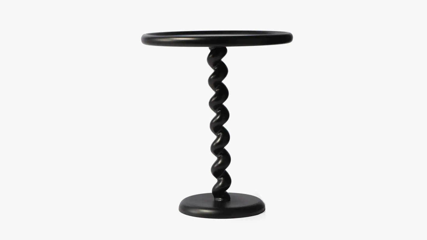 Hot POLSPOTTEN Twister Bijzettafel Zwart