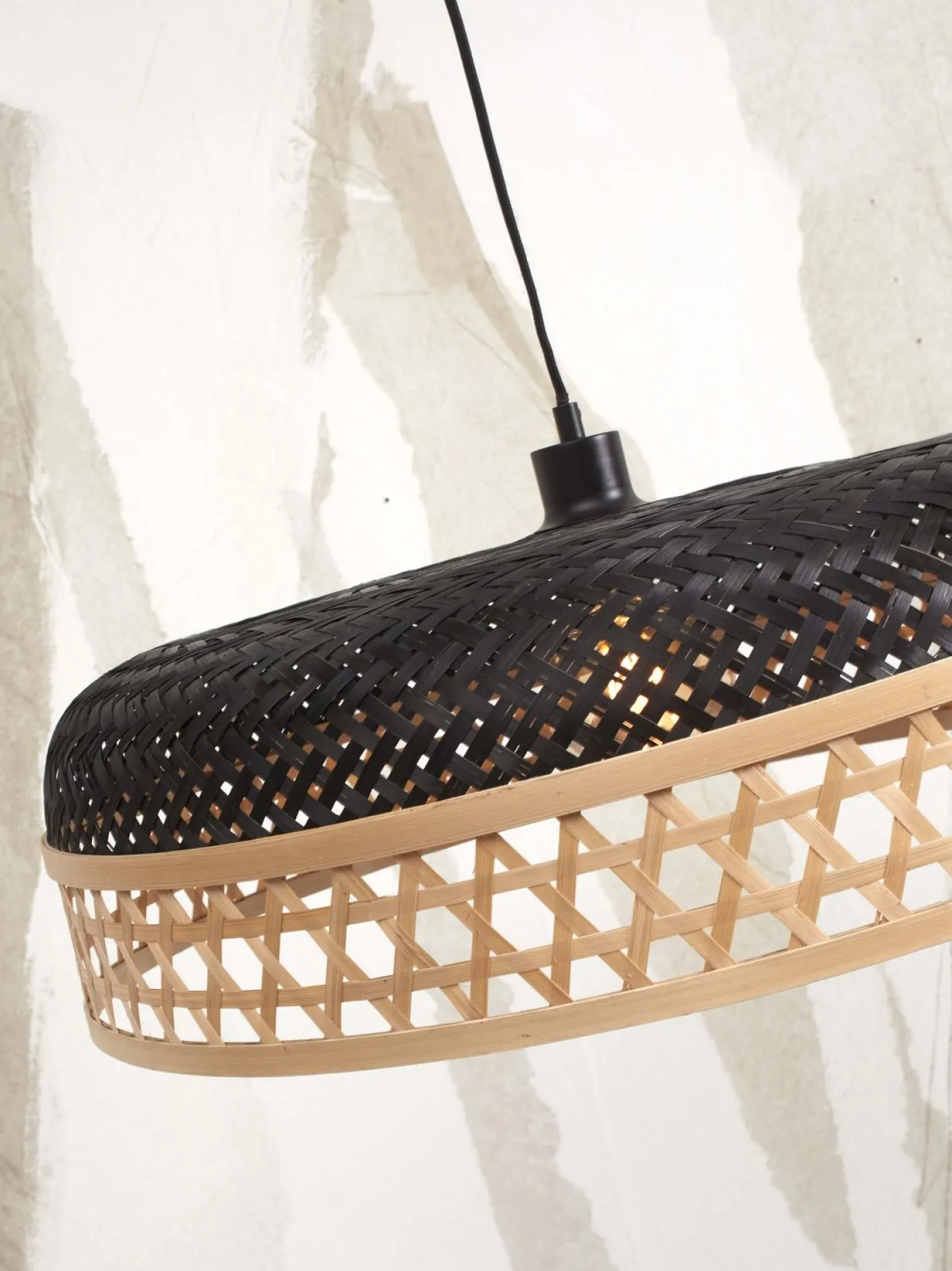 Sale Good&Mojo Ubud Set van 2 Hanglamp Natural, Black