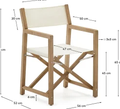 Best Kave Home Vilara Tuinstoel Wit