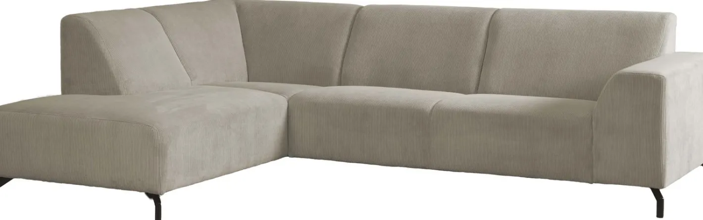 Outlet Eijerkamp Collectie Vince Links Hoekbank Shitake / Beige