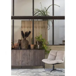 Clearance WOOOD Vinny Draaifauteuil Sand