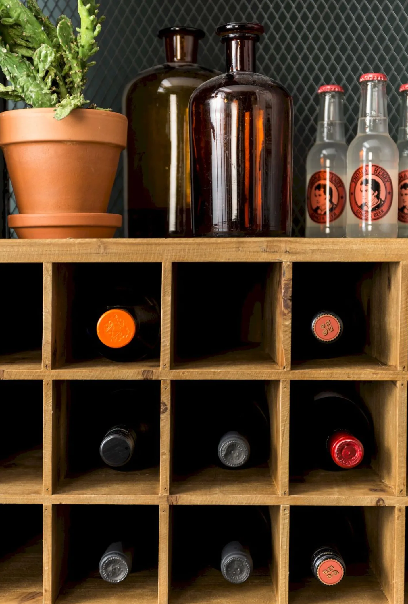 Clearance Dutchbone Vino Wijnkast Brown