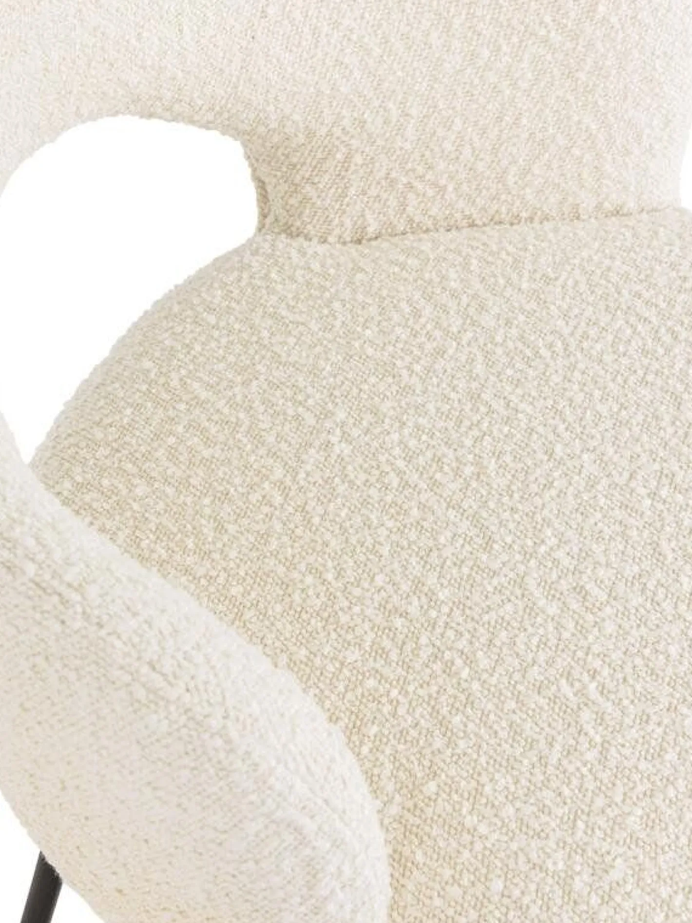 Clearance MUST Living Vista Boucle Eetkamerstoel Naturel